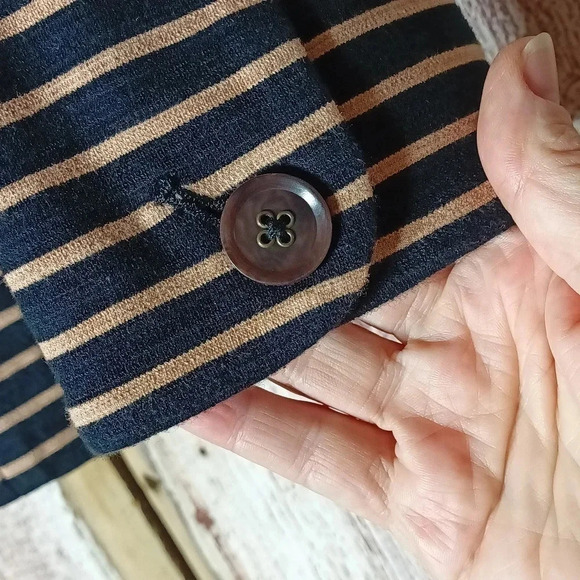 J. Crew women's fall nautical preppy academia blazer notched collar striped S - Picture 5 of 8